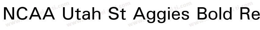 NCAA Utah St Aggies Bold Regular字体转换